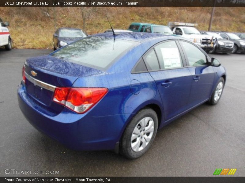 Blue Topaz Metallic / Jet Black/Medium Titanium 2013 Chevrolet Cruze LS