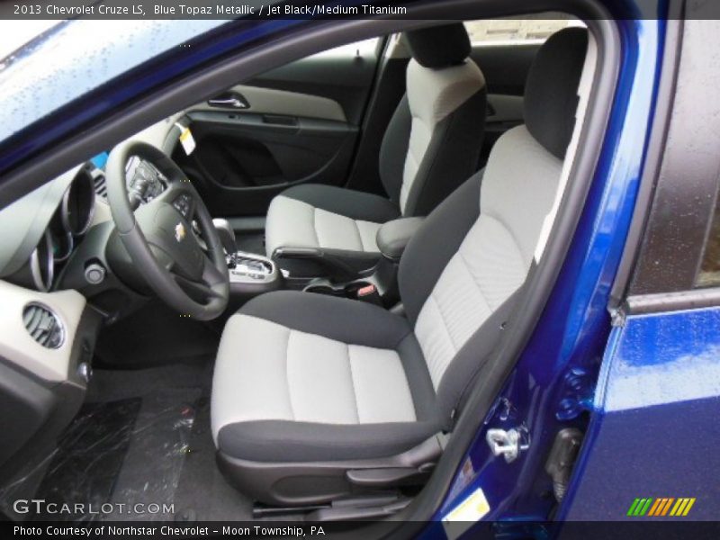 Blue Topaz Metallic / Jet Black/Medium Titanium 2013 Chevrolet Cruze LS