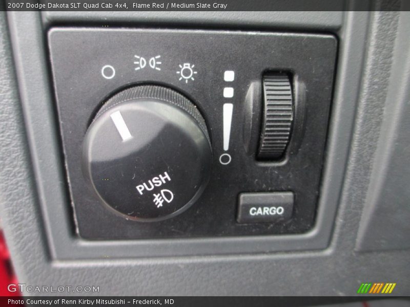 Flame Red / Medium Slate Gray 2007 Dodge Dakota SLT Quad Cab 4x4