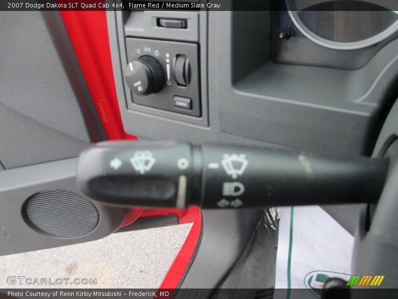 Flame Red / Medium Slate Gray 2007 Dodge Dakota SLT Quad Cab 4x4