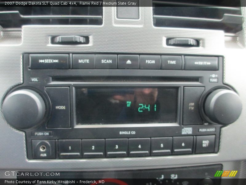Flame Red / Medium Slate Gray 2007 Dodge Dakota SLT Quad Cab 4x4