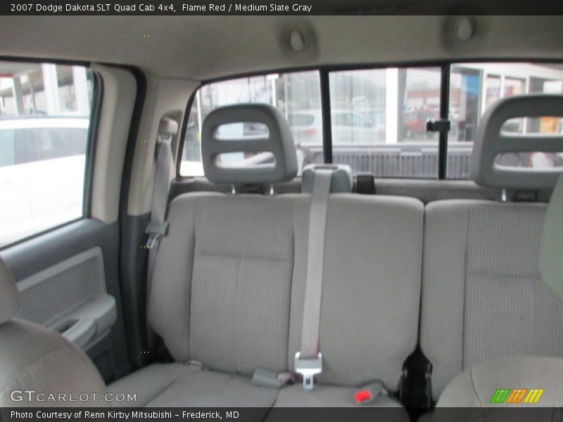 Flame Red / Medium Slate Gray 2007 Dodge Dakota SLT Quad Cab 4x4