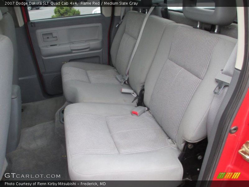 Flame Red / Medium Slate Gray 2007 Dodge Dakota SLT Quad Cab 4x4