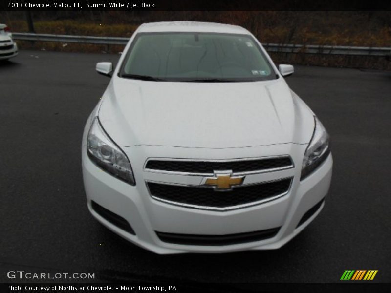 Summit White / Jet Black 2013 Chevrolet Malibu LT