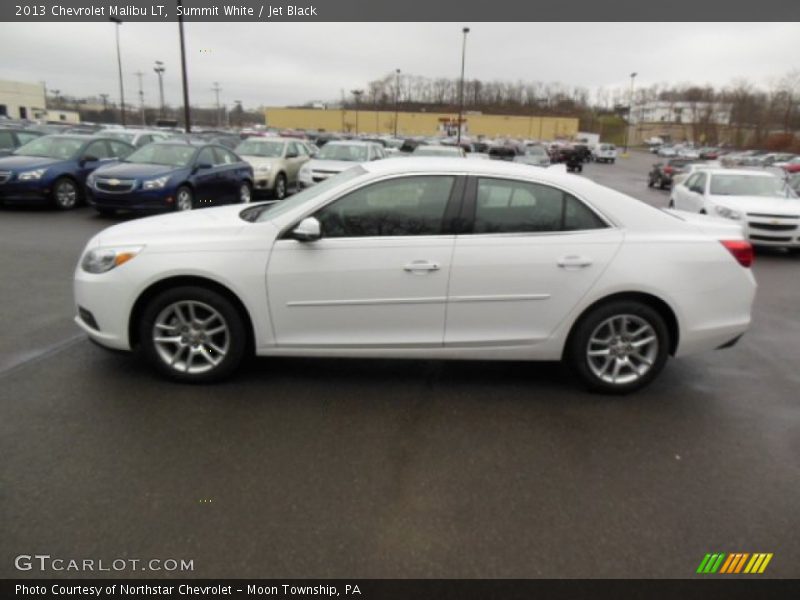 Summit White / Jet Black 2013 Chevrolet Malibu LT