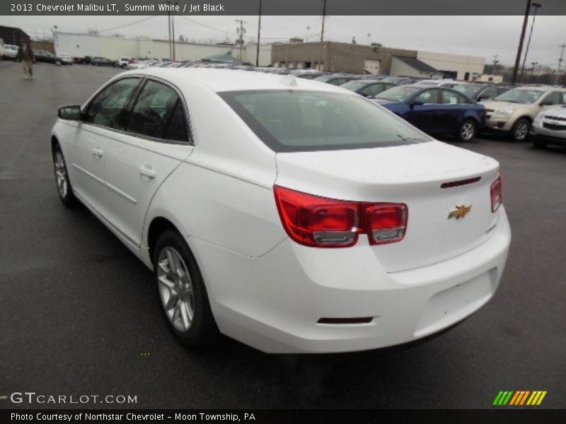 Summit White / Jet Black 2013 Chevrolet Malibu LT