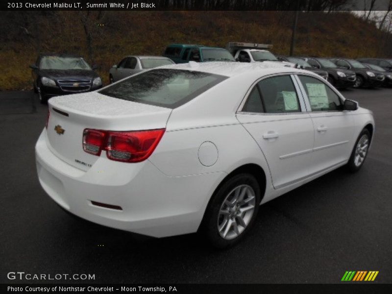Summit White / Jet Black 2013 Chevrolet Malibu LT