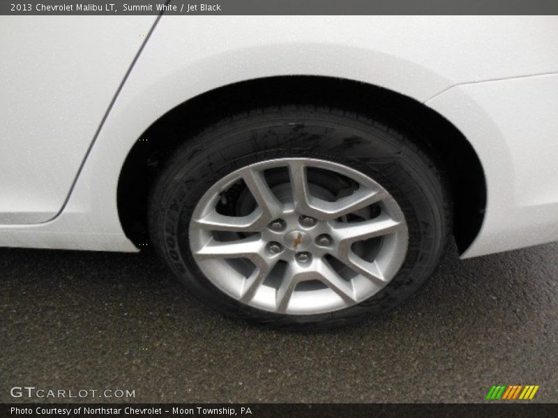 Summit White / Jet Black 2013 Chevrolet Malibu LT