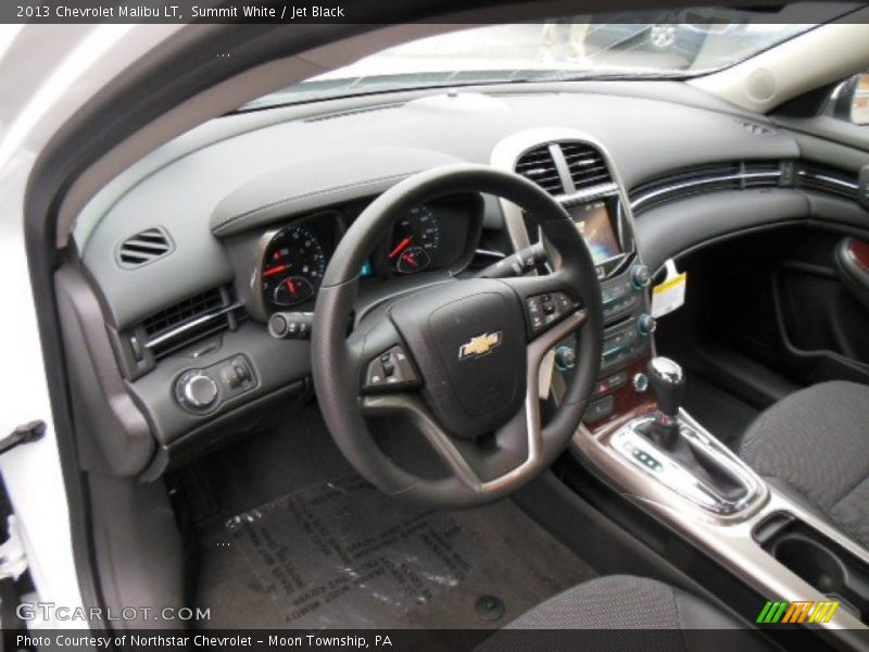 Summit White / Jet Black 2013 Chevrolet Malibu LT