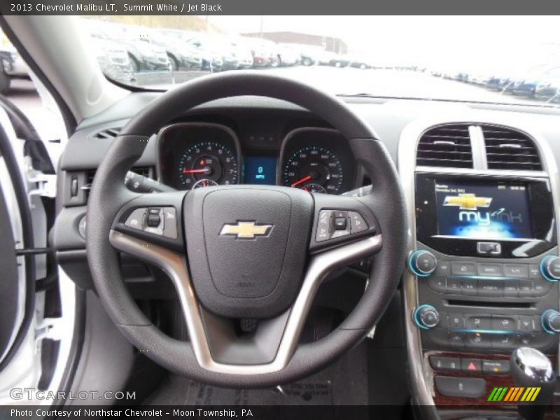 Summit White / Jet Black 2013 Chevrolet Malibu LT