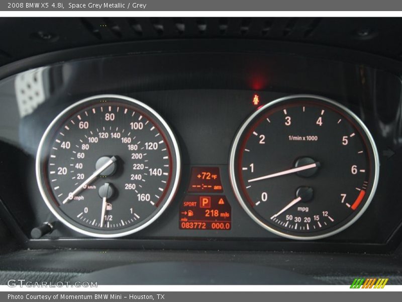 Space Grey Metallic / Grey 2008 BMW X5 4.8i