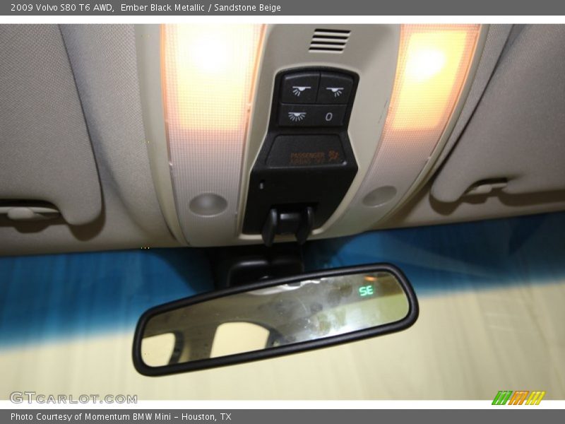 Ember Black Metallic / Sandstone Beige 2009 Volvo S80 T6 AWD