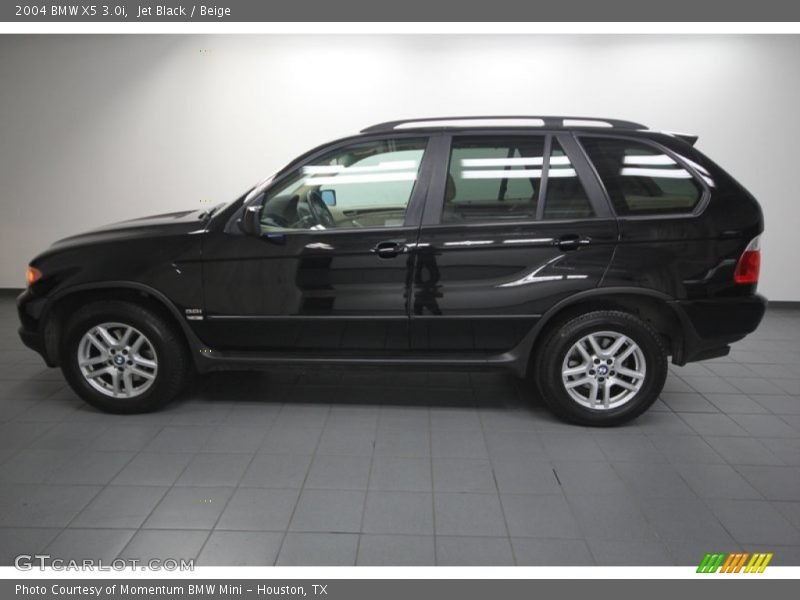 Jet Black / Beige 2004 BMW X5 3.0i