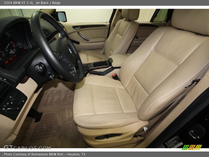 Jet Black / Beige 2004 BMW X5 3.0i