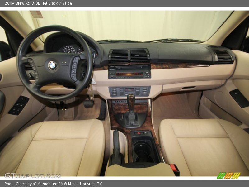 Jet Black / Beige 2004 BMW X5 3.0i