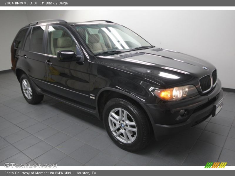Jet Black / Beige 2004 BMW X5 3.0i