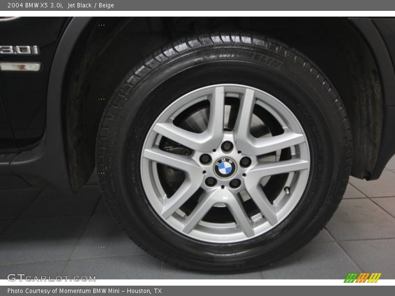 Jet Black / Beige 2004 BMW X5 3.0i