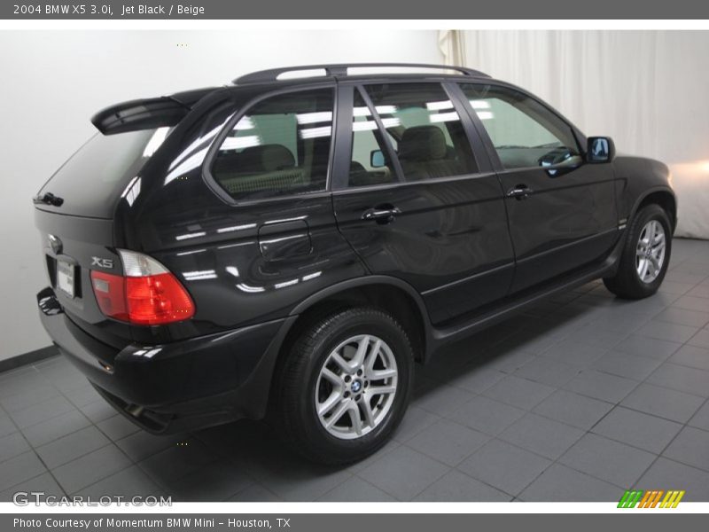 Jet Black / Beige 2004 BMW X5 3.0i