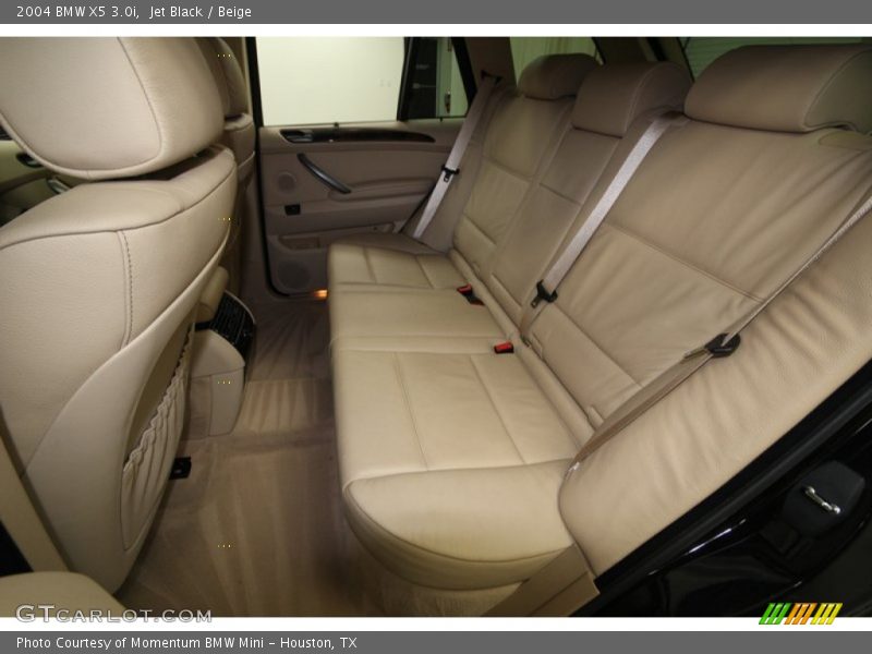 Jet Black / Beige 2004 BMW X5 3.0i