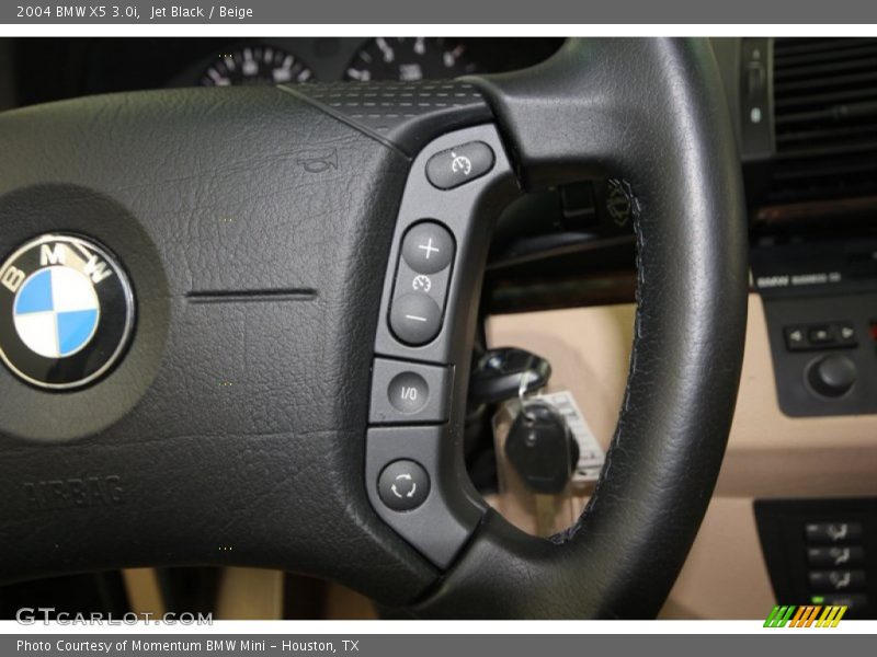Jet Black / Beige 2004 BMW X5 3.0i