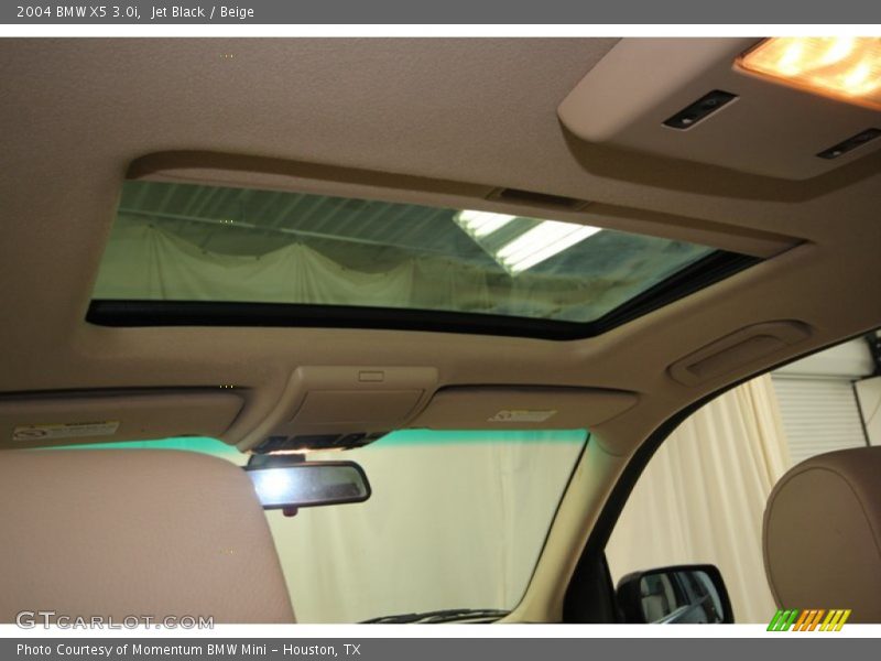 Jet Black / Beige 2004 BMW X5 3.0i