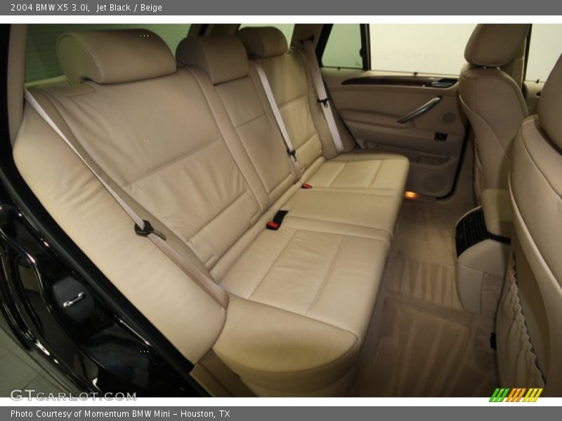 Jet Black / Beige 2004 BMW X5 3.0i