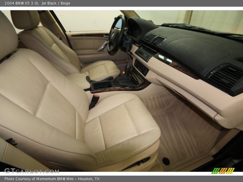 Jet Black / Beige 2004 BMW X5 3.0i