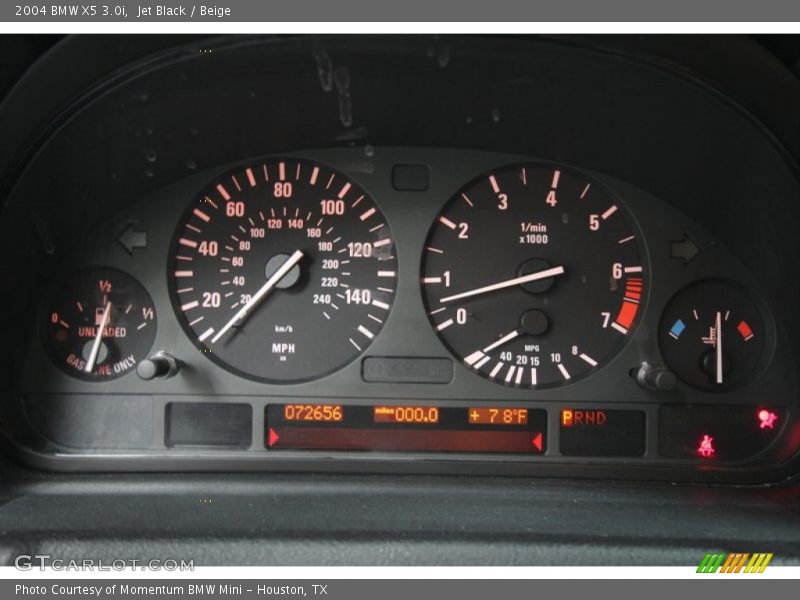 Jet Black / Beige 2004 BMW X5 3.0i