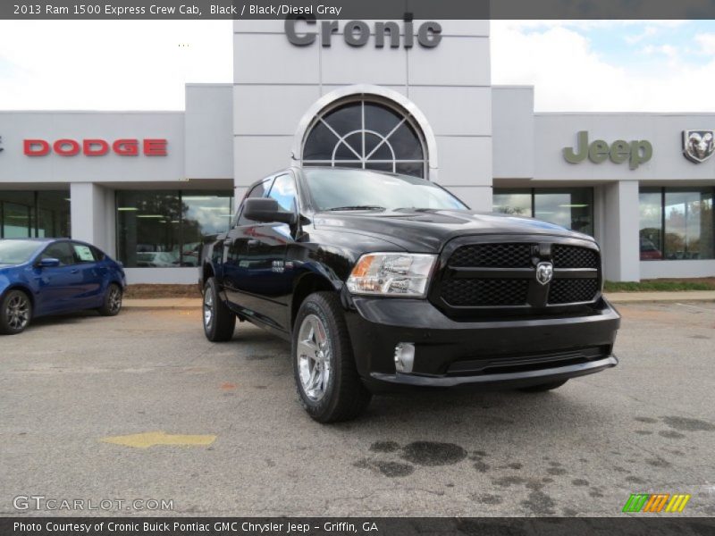 Black / Black/Diesel Gray 2013 Ram 1500 Express Crew Cab