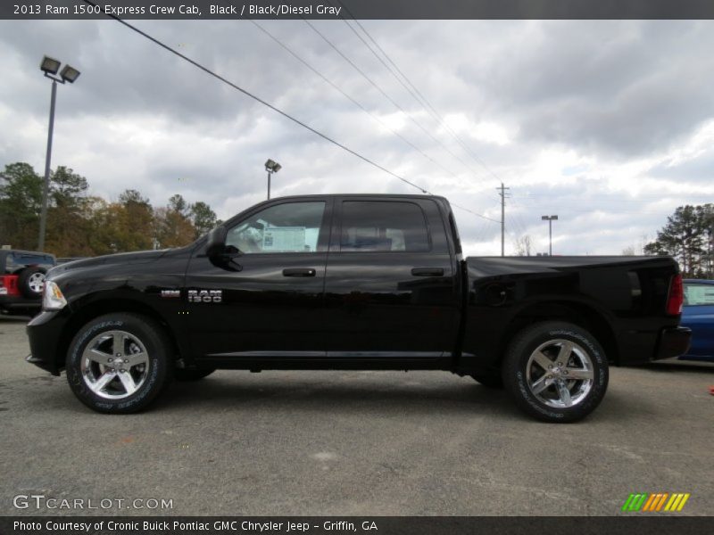 Black / Black/Diesel Gray 2013 Ram 1500 Express Crew Cab