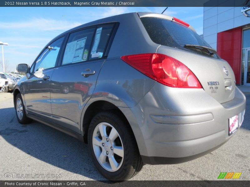 Magnetic Gray Metallic / Charcoal 2012 Nissan Versa 1.8 S Hatchback