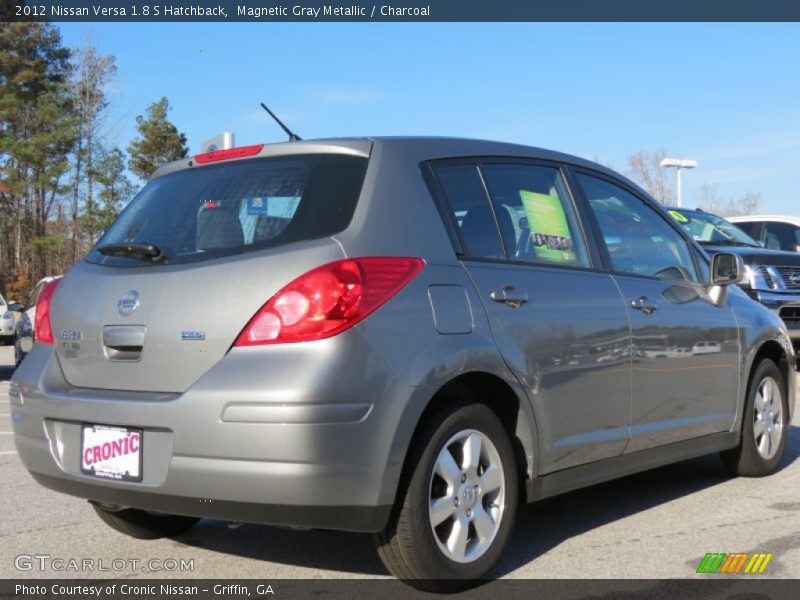 Magnetic Gray Metallic / Charcoal 2012 Nissan Versa 1.8 S Hatchback