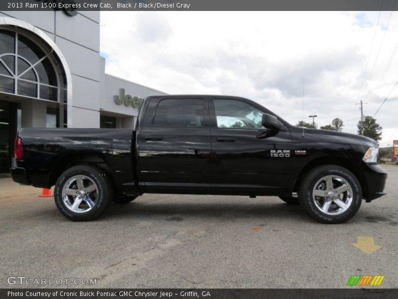 Black / Black/Diesel Gray 2013 Ram 1500 Express Crew Cab