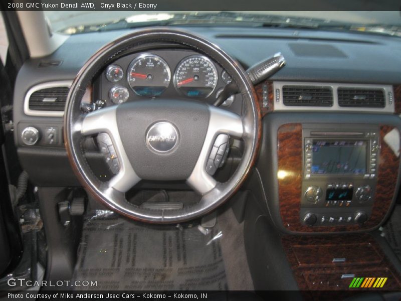 Onyx Black / Ebony 2008 GMC Yukon Denali AWD