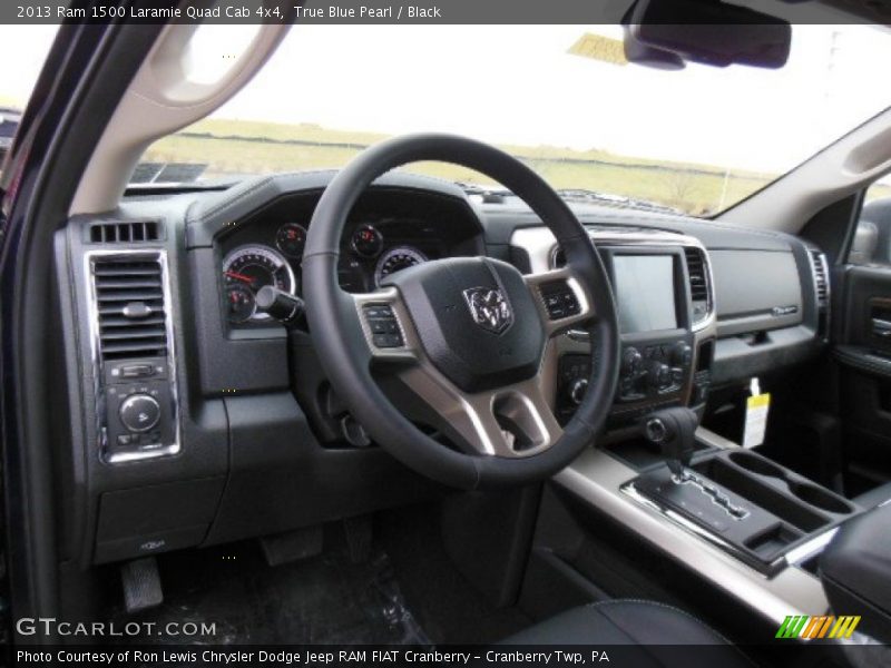  2013 1500 Laramie Quad Cab 4x4 Black Interior