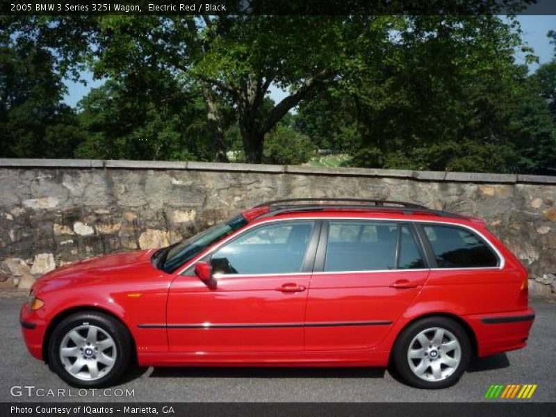 Electric Red / Black 2005 BMW 3 Series 325i Wagon