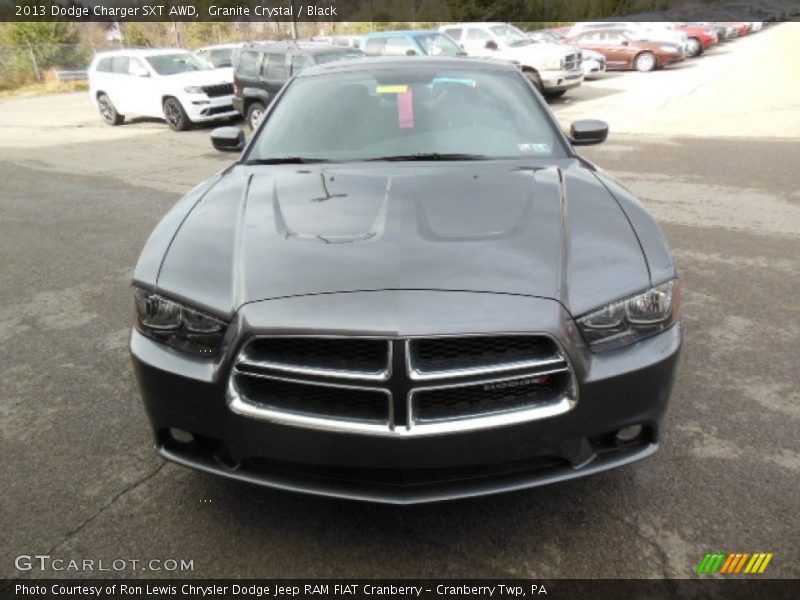 Granite Crystal / Black 2013 Dodge Charger SXT AWD
