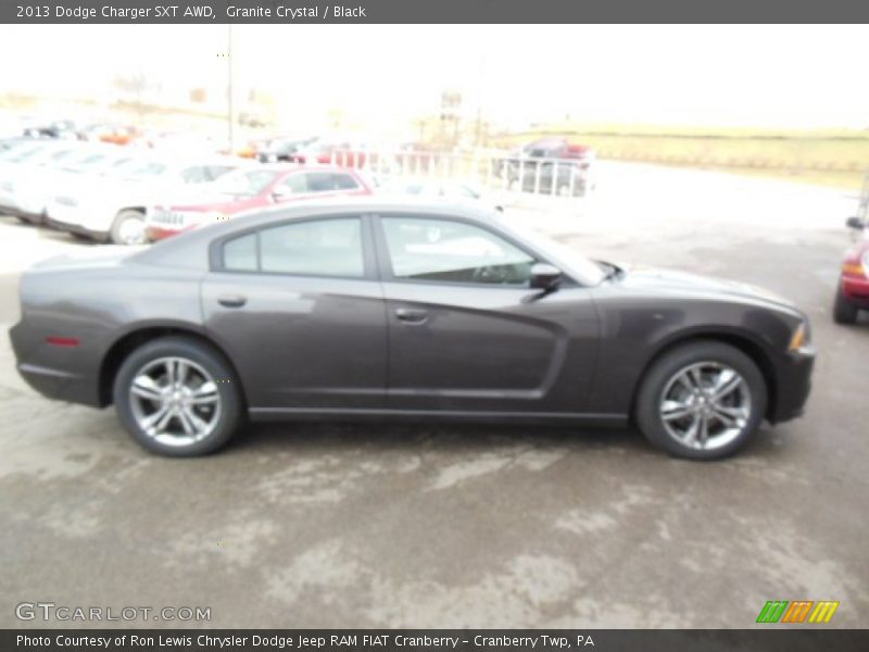 Granite Crystal / Black 2013 Dodge Charger SXT AWD