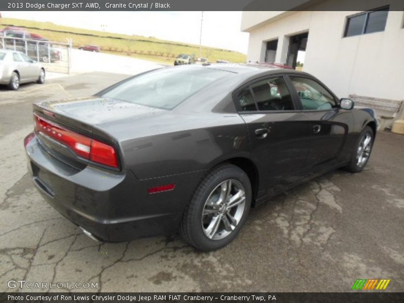Granite Crystal / Black 2013 Dodge Charger SXT AWD