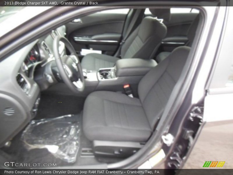 Granite Crystal / Black 2013 Dodge Charger SXT AWD