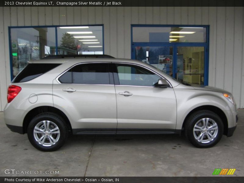 Champagne Silver Metallic / Jet Black 2013 Chevrolet Equinox LT