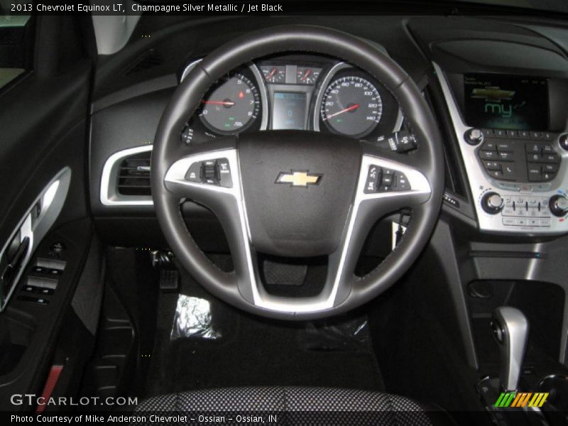 Champagne Silver Metallic / Jet Black 2013 Chevrolet Equinox LT