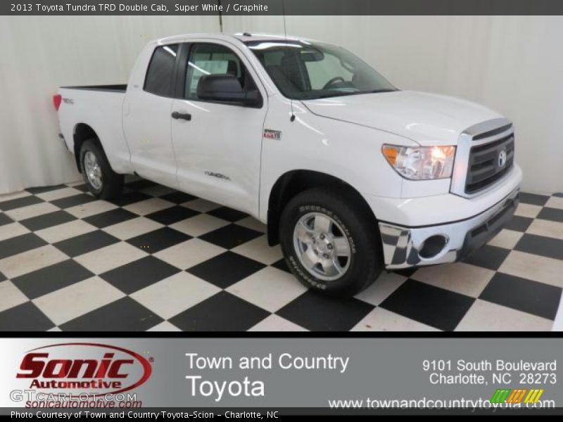 Super White / Graphite 2013 Toyota Tundra TRD Double Cab