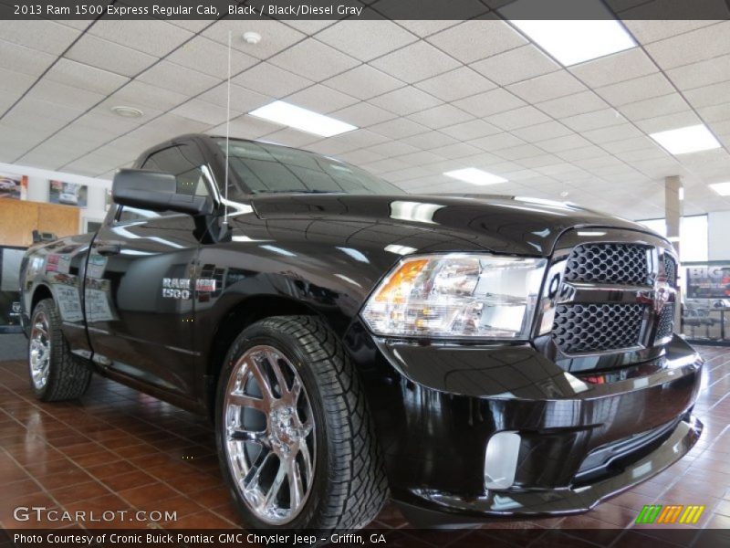 Black / Black/Diesel Gray 2013 Ram 1500 Express Regular Cab