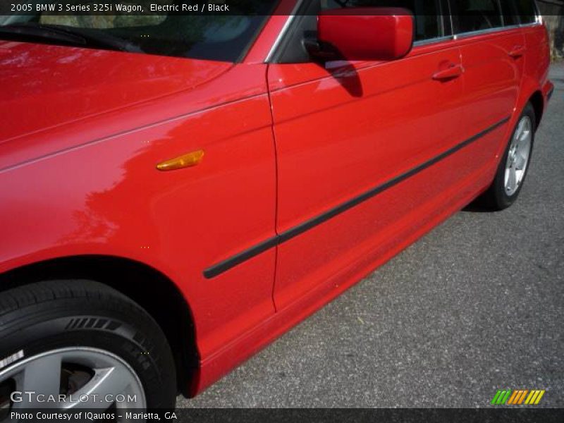 Electric Red / Black 2005 BMW 3 Series 325i Wagon