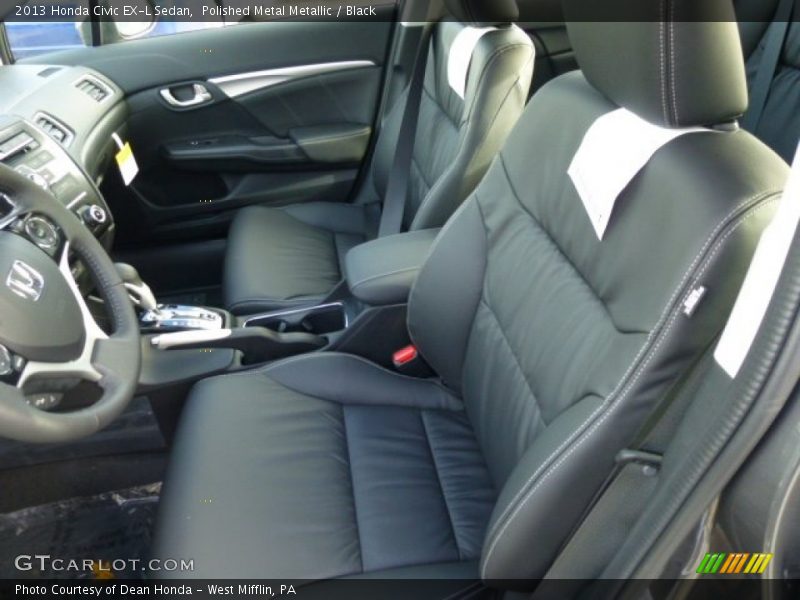 Front Seat of 2013 Civic EX-L Sedan