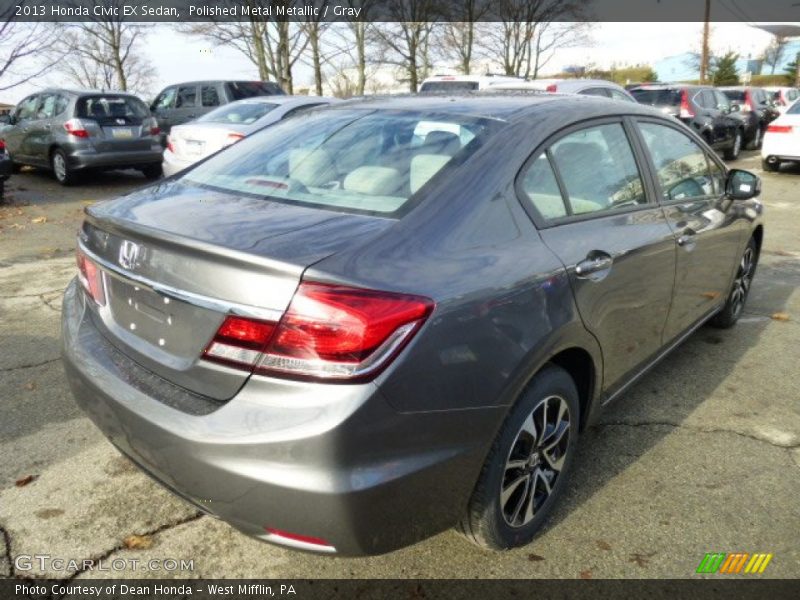 Polished Metal Metallic / Gray 2013 Honda Civic EX Sedan