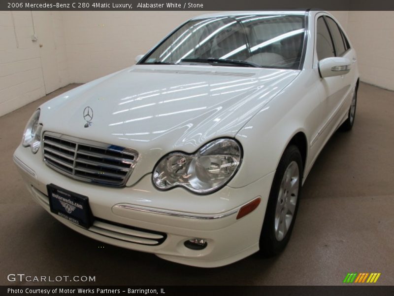 Alabaster White / Stone 2006 Mercedes-Benz C 280 4Matic Luxury