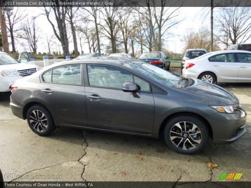 Polished Metal Metallic / Gray 2013 Honda Civic EX Sedan