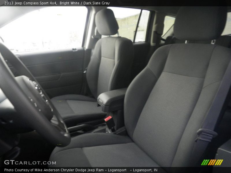 Bright White / Dark Slate Gray 2013 Jeep Compass Sport 4x4
